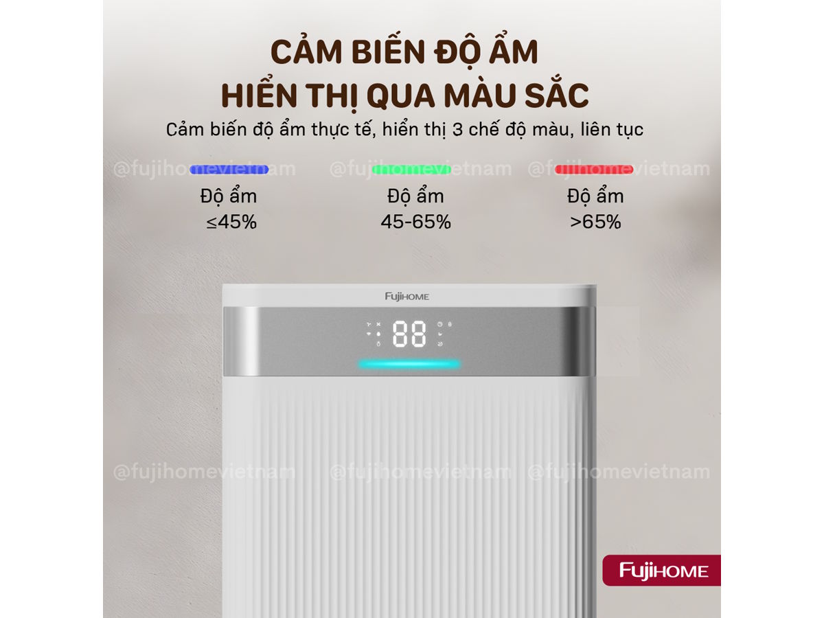 Máy hút ẩm dân dụng Fujihome DH20NW-HEPA (20 lít)