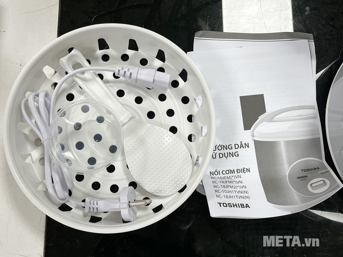 Phụ kiện đi kèm Nồi cơm điện tử nắp gài Toshiba RC-18JFM(H)VN