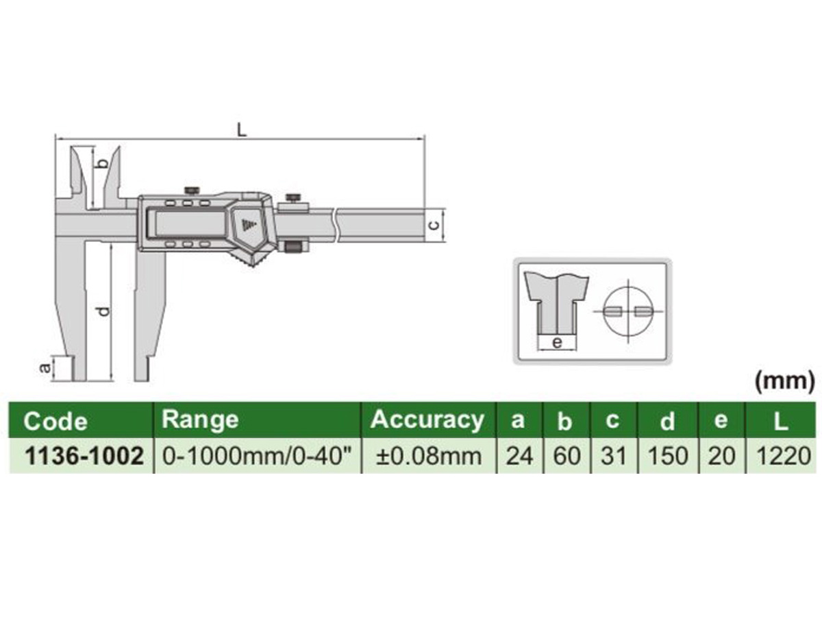Thước cặp điện tử Insize 1136-1002