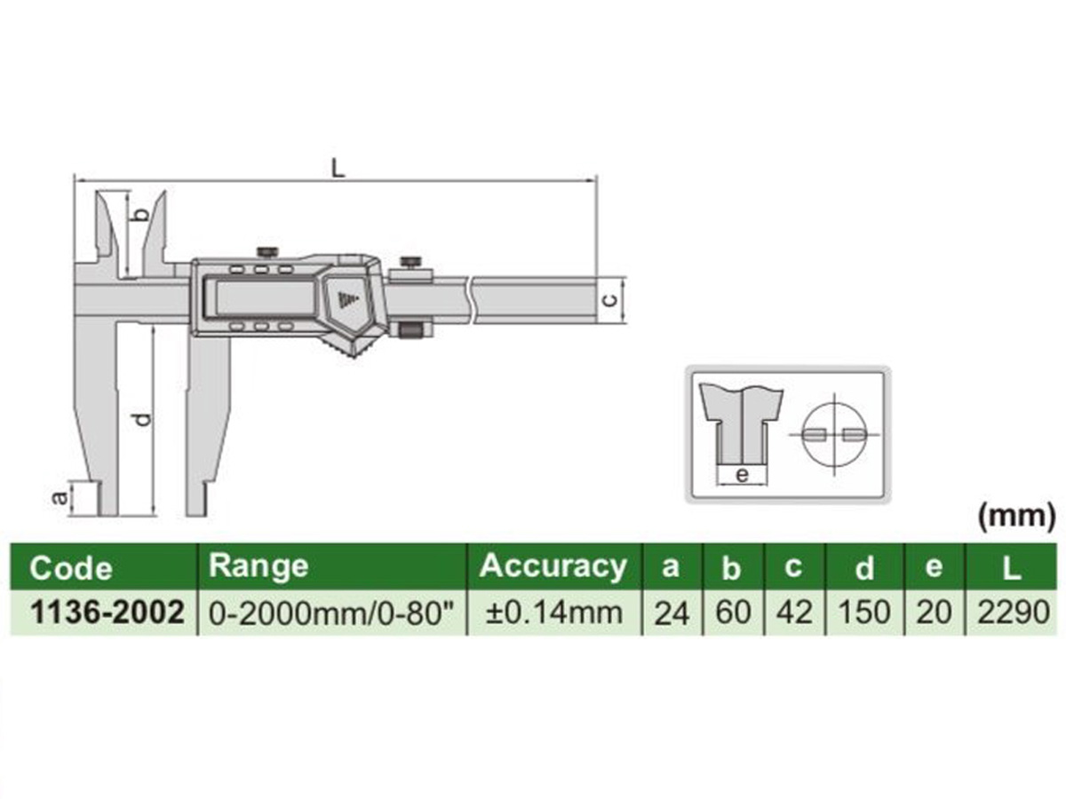Thước cặp điện tử Insize 1136-2002