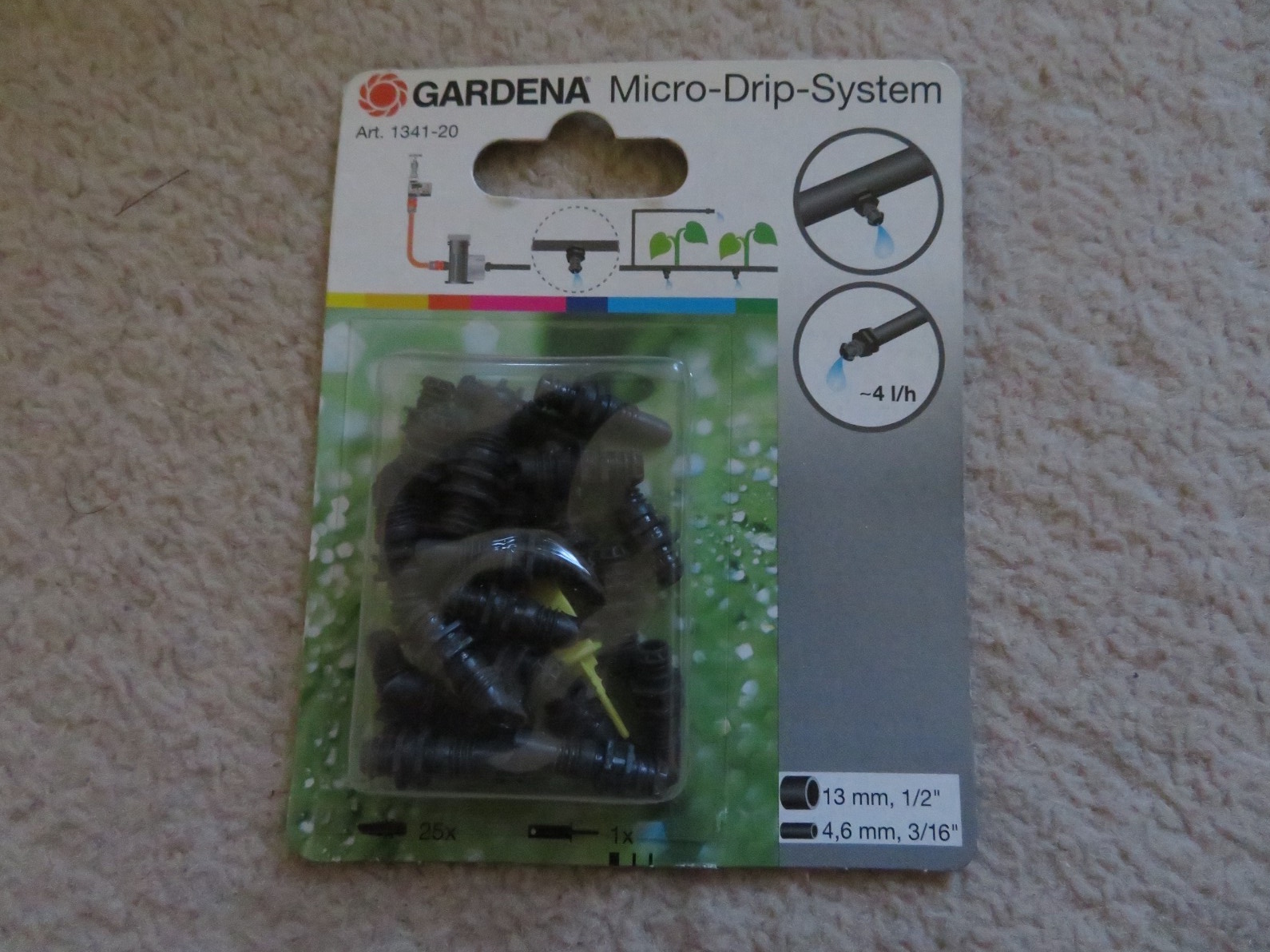 Bộ 25 đầu tưới nhỏ giọt Gardena 1341-20 (4 lít/giờ)