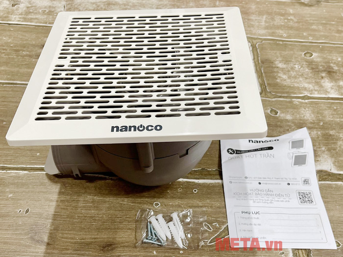 Quạt hút âm trần không ống dẫn Nanoco NCV1520