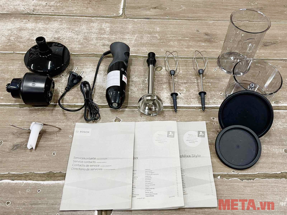 Bộ phụ kiện máy xay cầm tay Bosch MS6CB6110 Máy xay cầm tay Bosch MS6CB6110