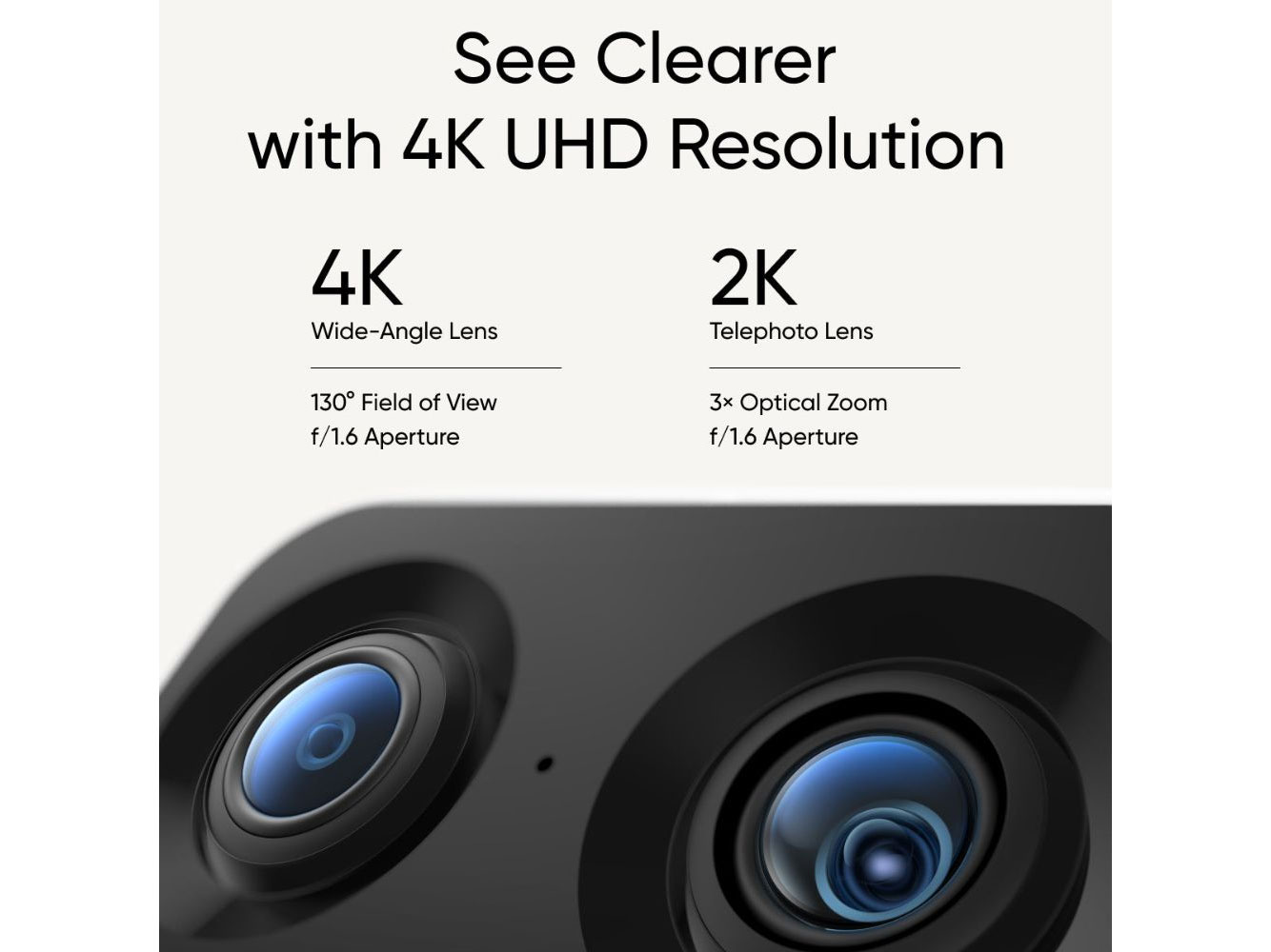 Camera trong nhà Eufy S350 4K Zoom 8X, xoay 360