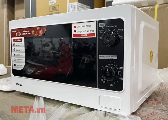 Lò vi sóng Toshiba ER SM20(W1)VN 20 lít có thiết kế đẹp mắt Lò vi sóng Toshiba ER SM20(W1)VN 20 lít có thiết kế đẹp mắt