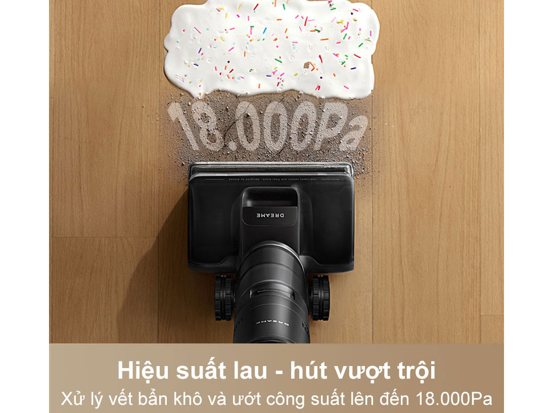 Máy hút bụi lau nhà cầm tay khô và ướt Dreame H12 Flexreach