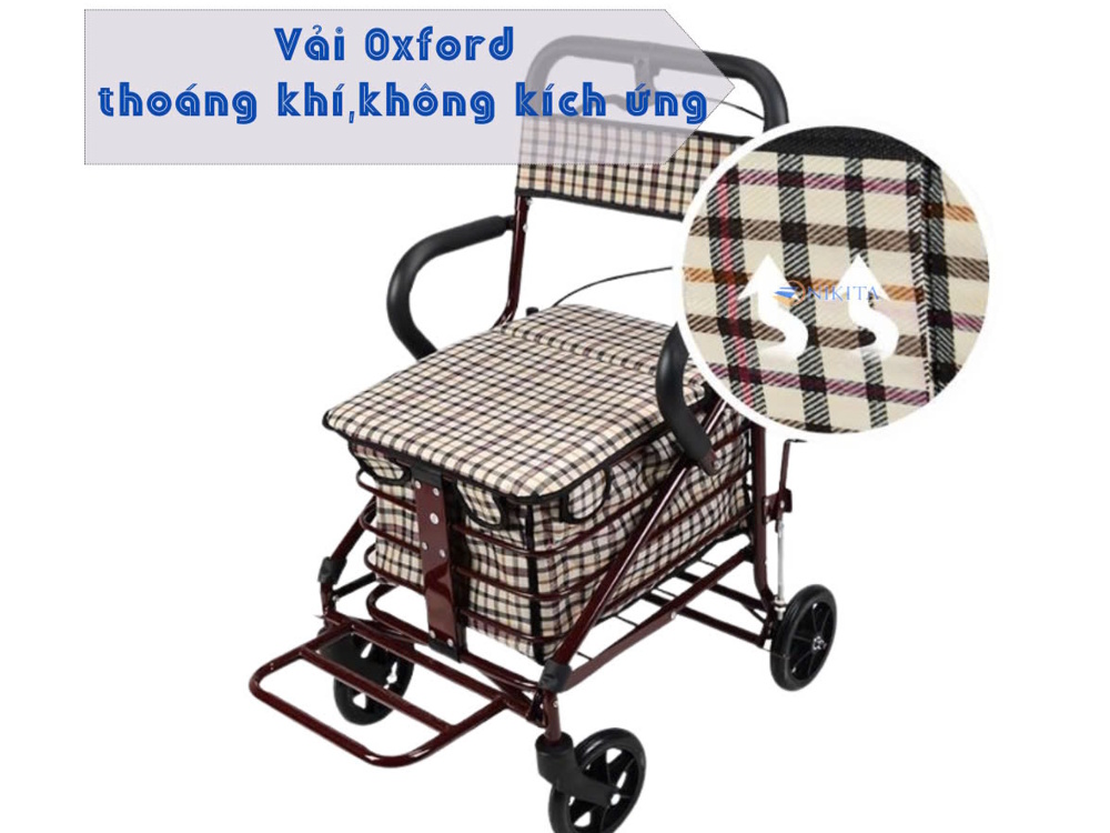 Xe đẩy tập đi có rổ đa chức năng Nikita NKT-KX110