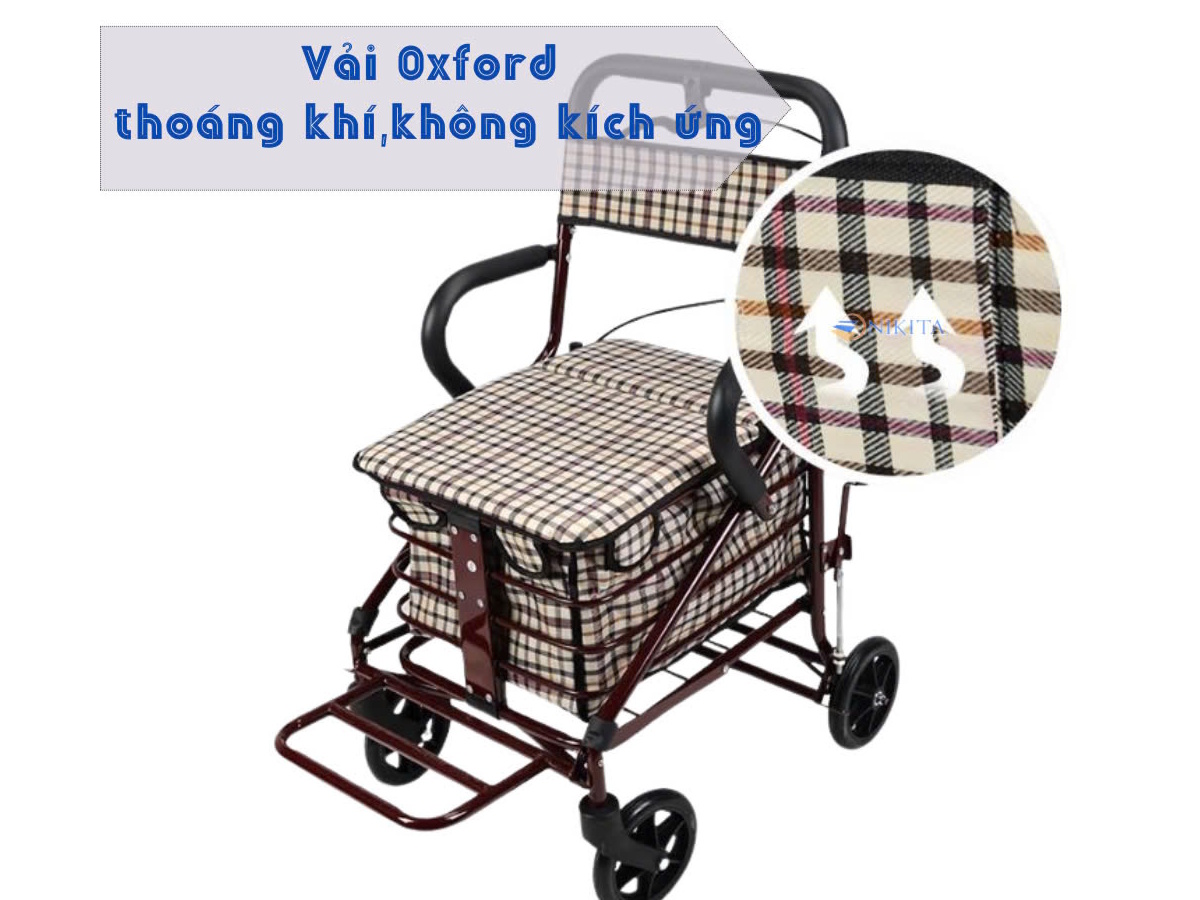 Xe đẩy tập đi có rổ đa chức năng Nikita NKT-KX120