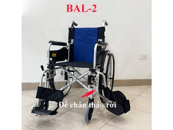 Xe lăn Miki BAL-2 khung hợp kim nhôm