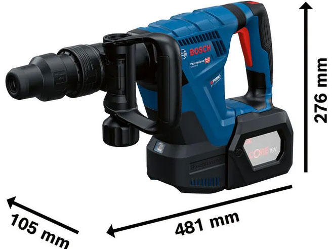 Máy đục phá bê tông dùng pin Bosch GSH 18V-5 Solo 0611918280 (Chưa pin, sạc)