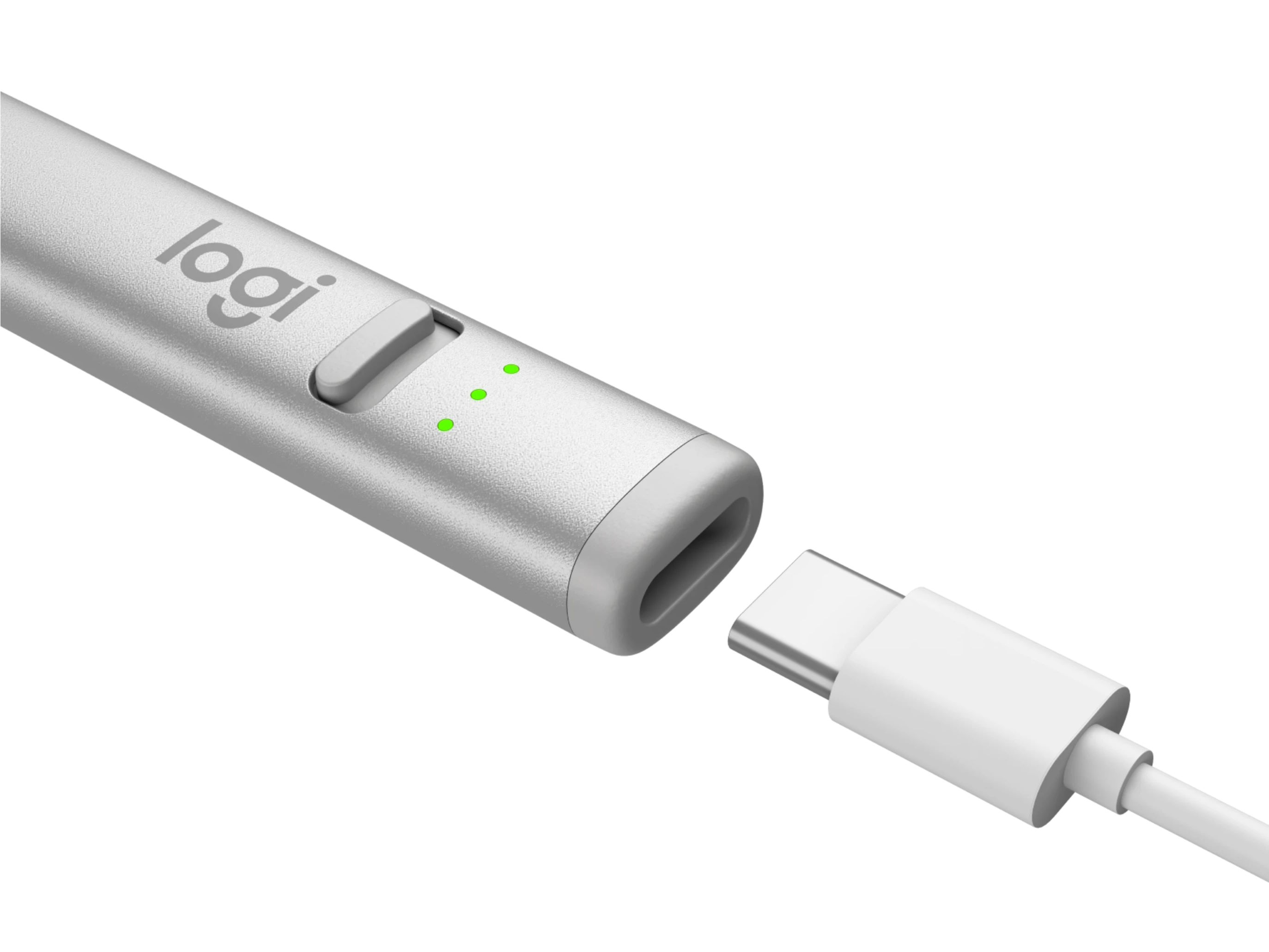Bút kỹ thuật số Logitech Crayon USB-C/BẠC (Silver)