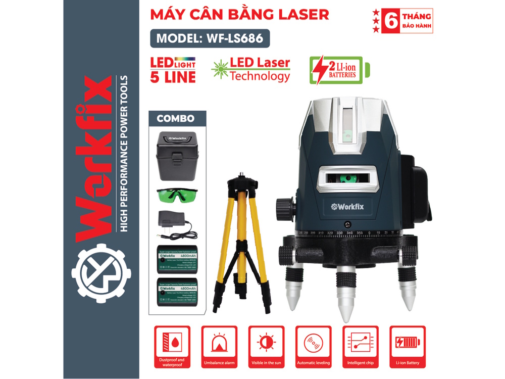 Máy cân mực laser Workfix WF-LS686