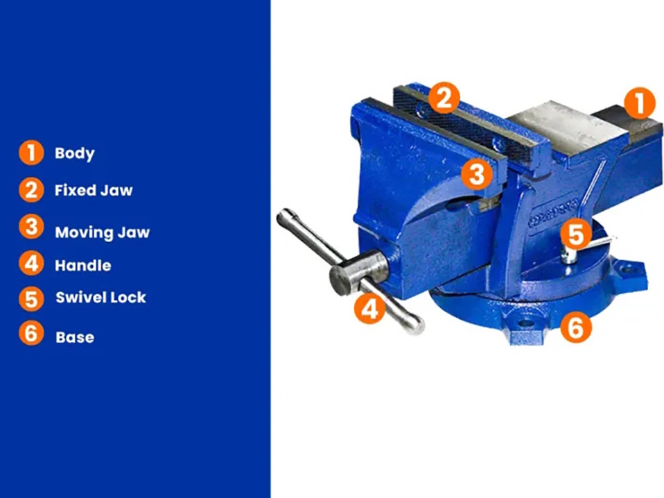 Ê tô bàn 8 inch WadFow WBV1A08