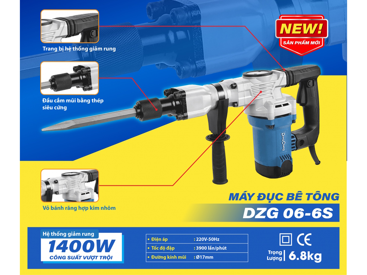 Máy đục bê tông Dongcheng DZG06-6S