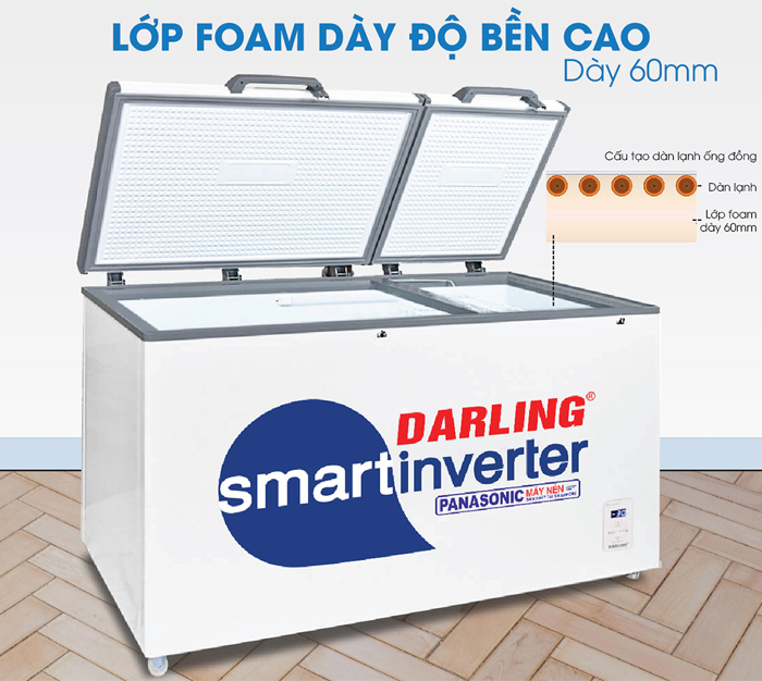Tủ đông Darling Inverter DMF-7779 ASI-1 770 lít