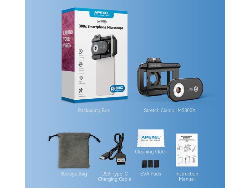 Ống kính camera điện thoại Apexel APL-MS300