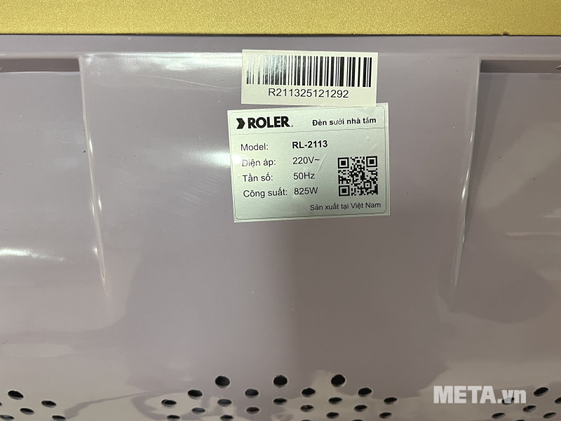 Thông số Đèn sưởi nhà tắm 3 bóng Roler RL-2113