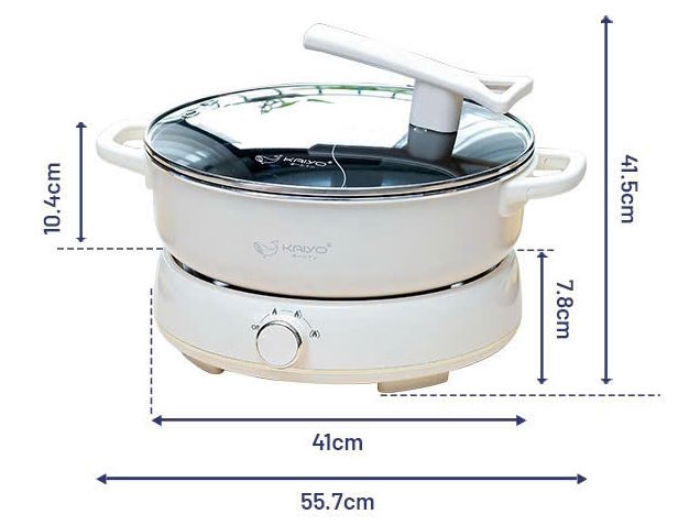 Nồi lẩu điện 2 ngăn Kaiyo KHP-064