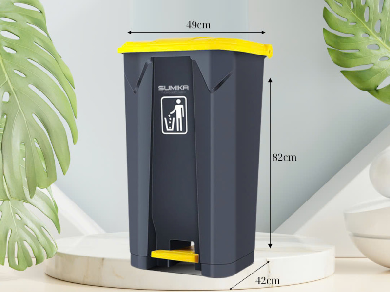 Thùng rác nhựa đạp chân Sumika B087 - 87 lít