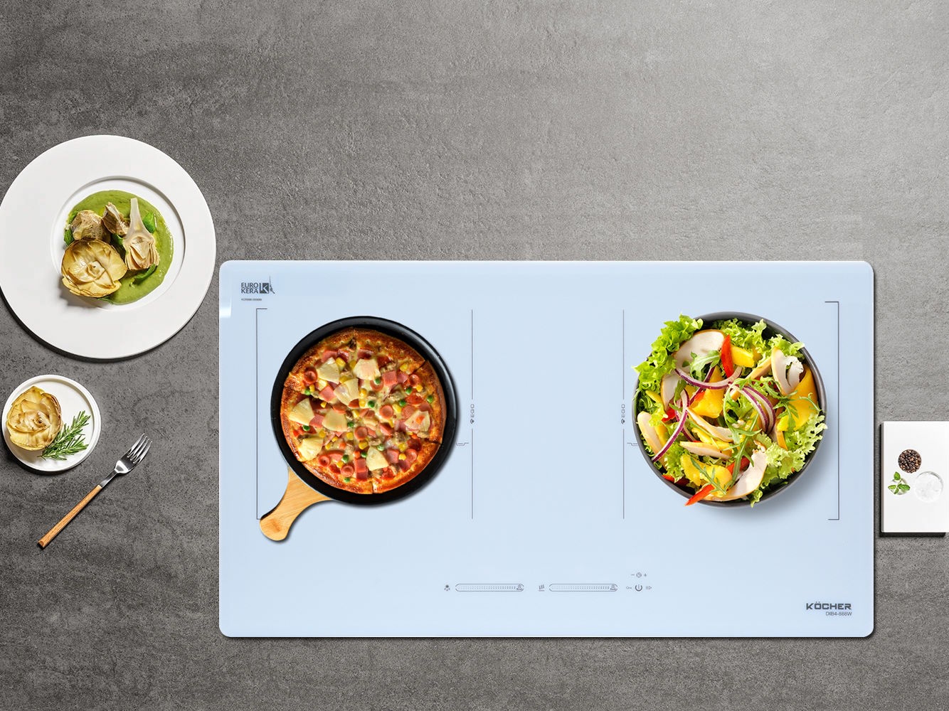 Bếp từ đôi Kocher DIB4-888W