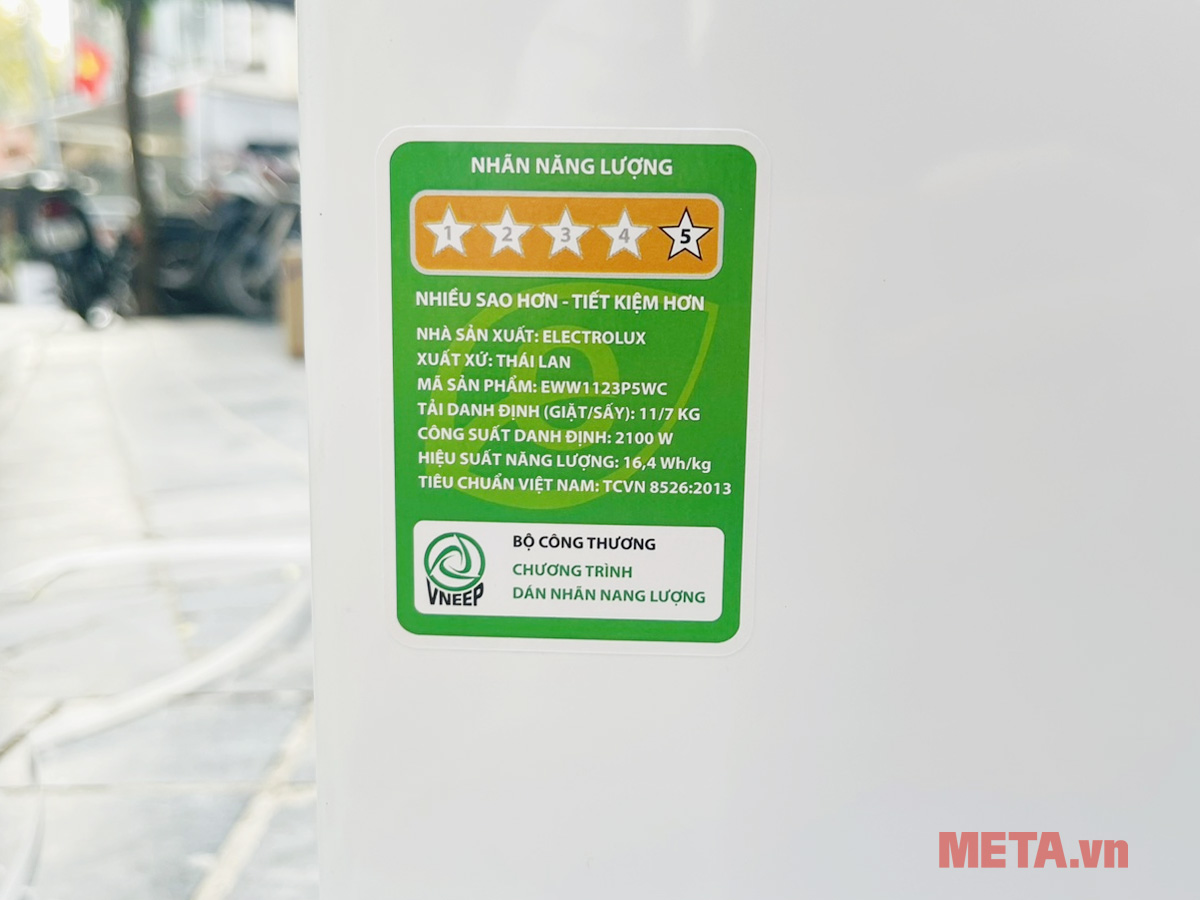 Máy giặt sấy Electrolux