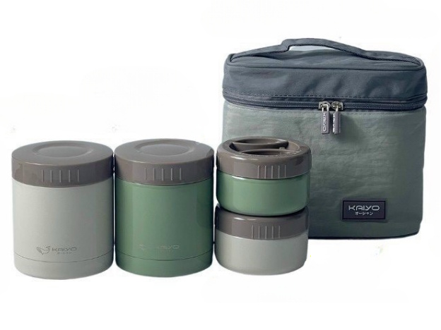 Bộ hộp cơm giữ nhiệt Kaiyo dung tích 1.200ml
