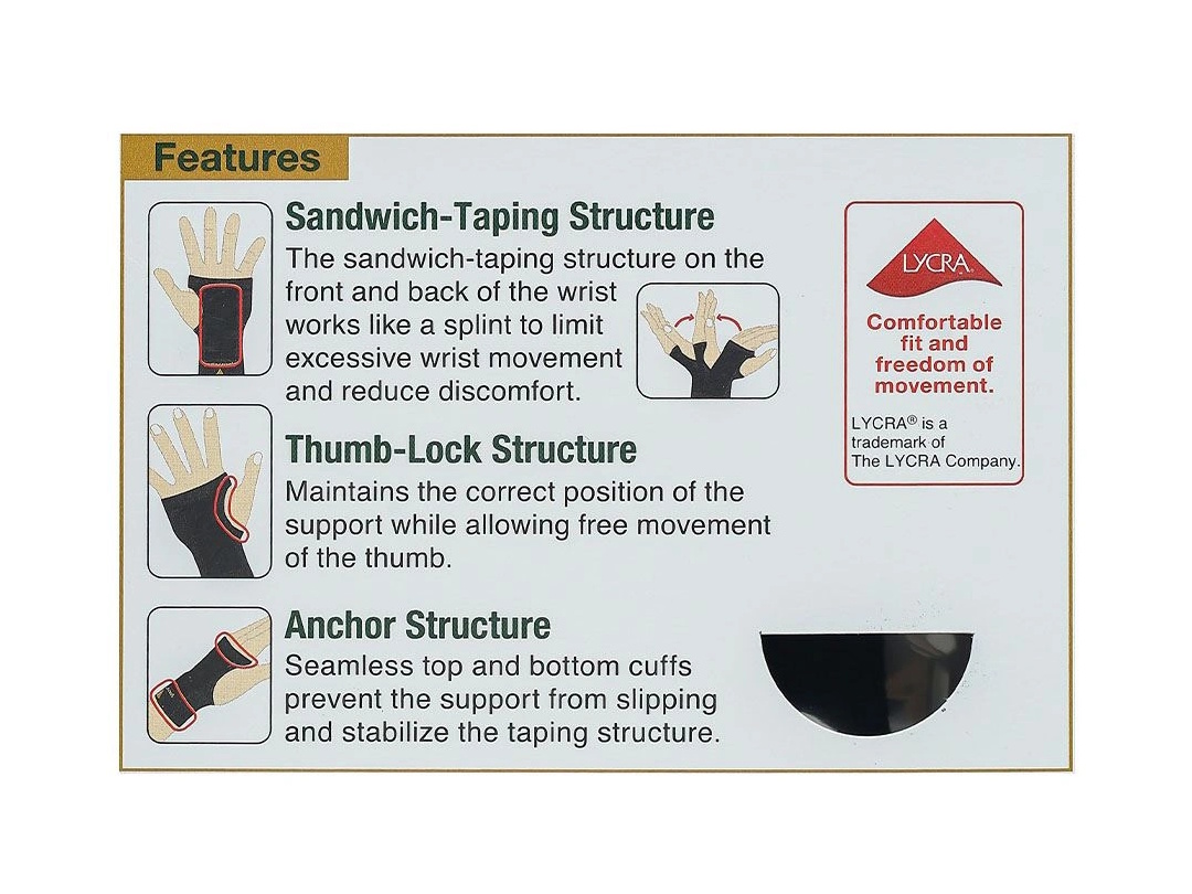 Đai bảo vệ cổ tay Vantelin Wrist Support size M