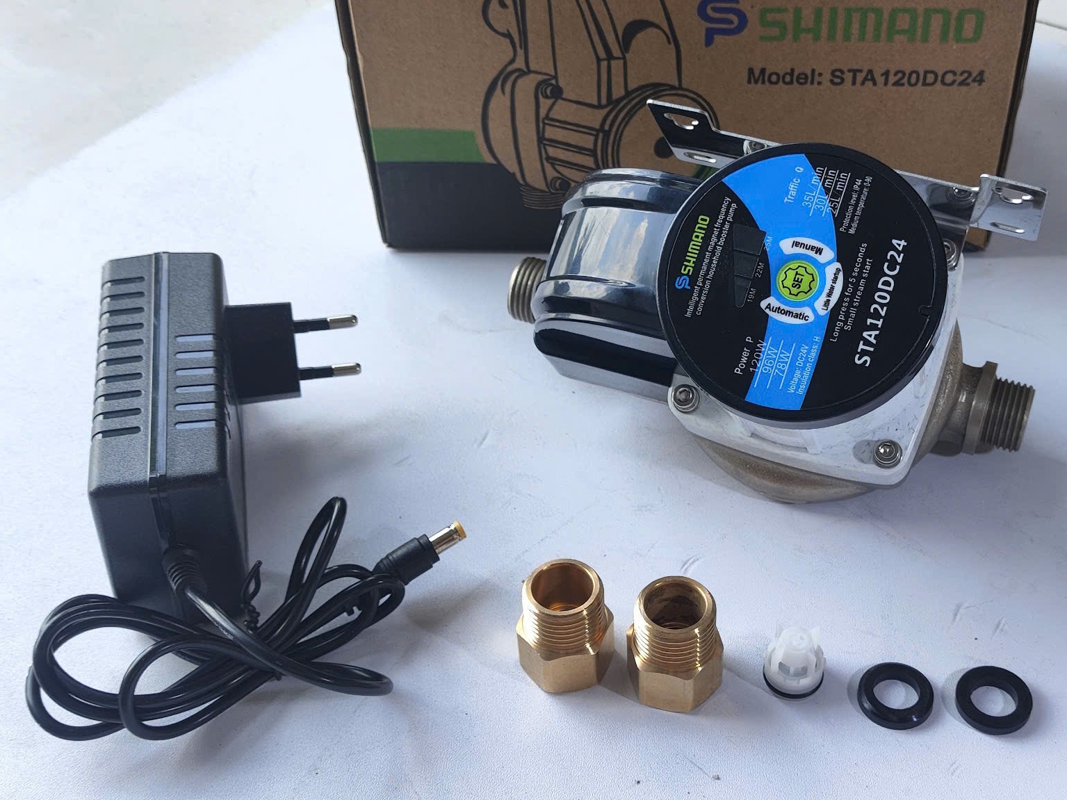 Máy bơm tăng áp mini Shimano STA120DC24 Máy bơm tăng áp mini Shimano STA120DC24