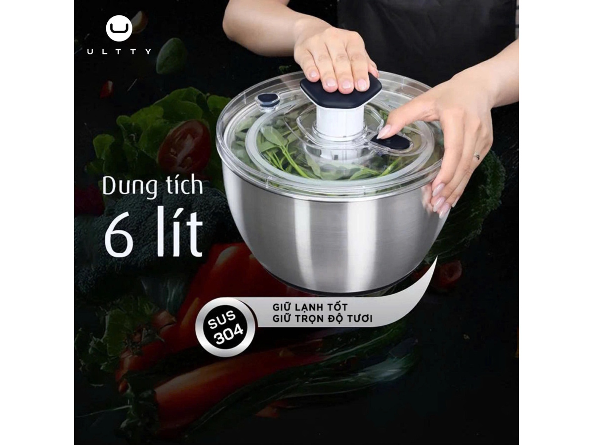 Chậu rổ quay rau cao cấp U Ultty PF360