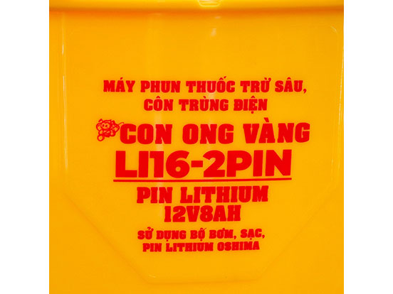 Máy phun thuốc trừ sâu, côn trùng điện Con Ong Vàng Li16 (1 pin)