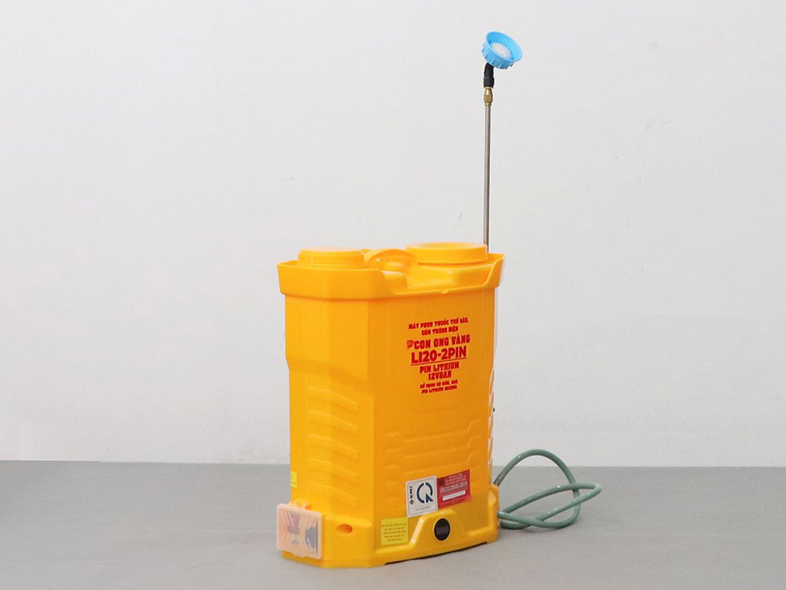 Máy phun thuốc trừ sâu, côn trùng điện Con Ong Vàng Li20 (1 pin)