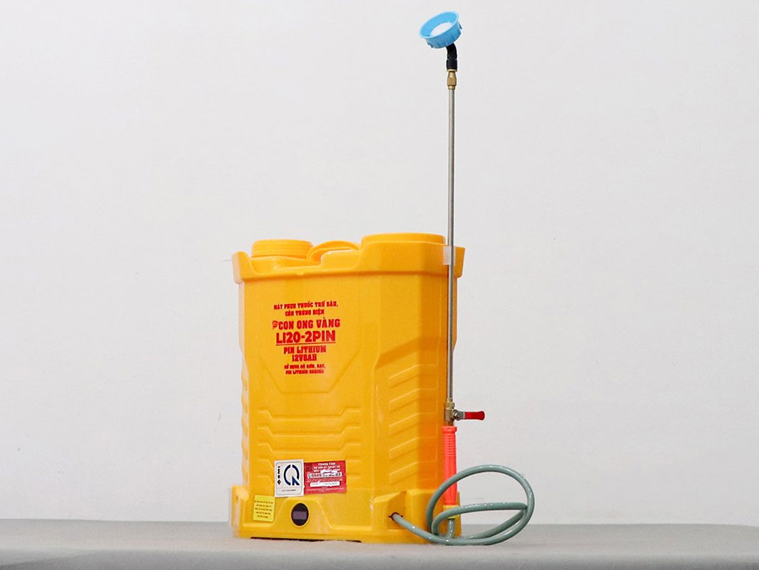 Máy phun thuốc trừ sâu, côn trùng điện Con Ong Vàng Li20 (1 pin)