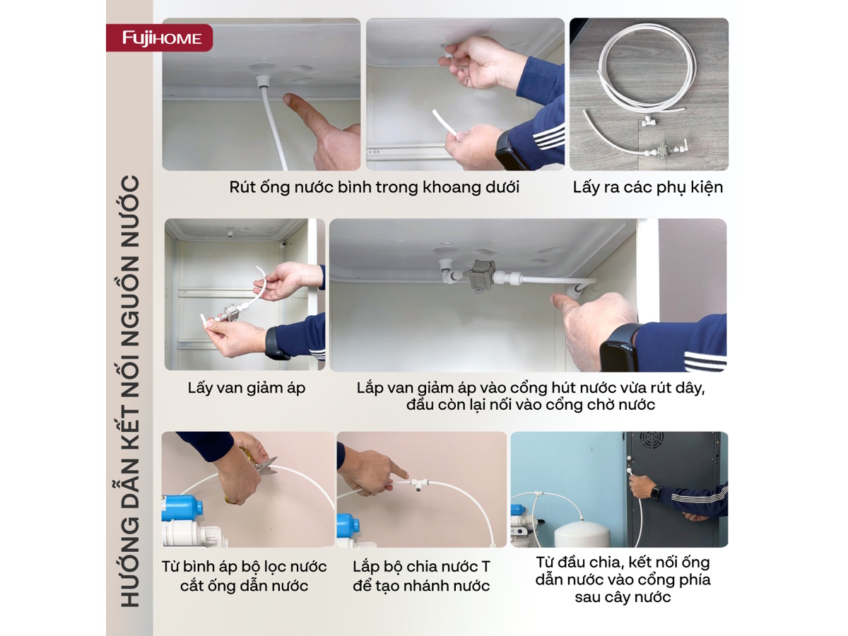 Cây nước bàn trà điều khiển bằng giọng nói Fujihome TB2411N-VOICE