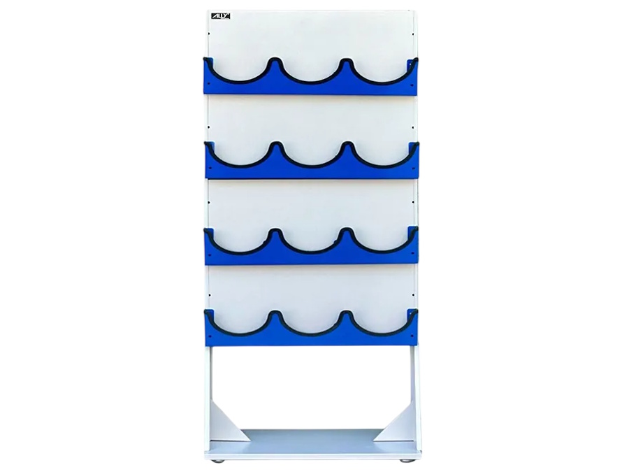 Kệ treo nón bảo hộ lao động 12 nón Ally QT-BBH01-12