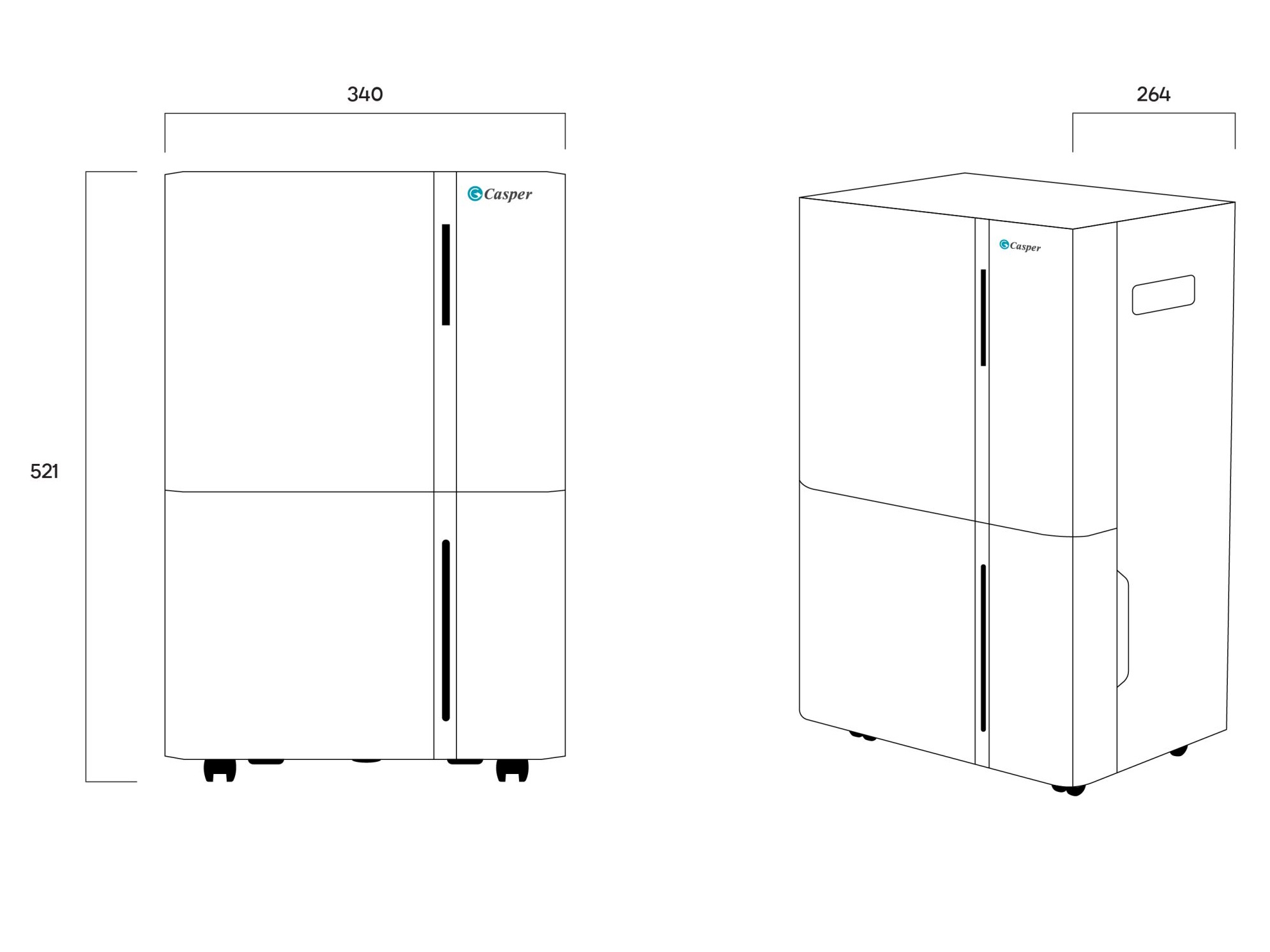 Máy hút ẩm Casper DE-30L1 (30 lít)