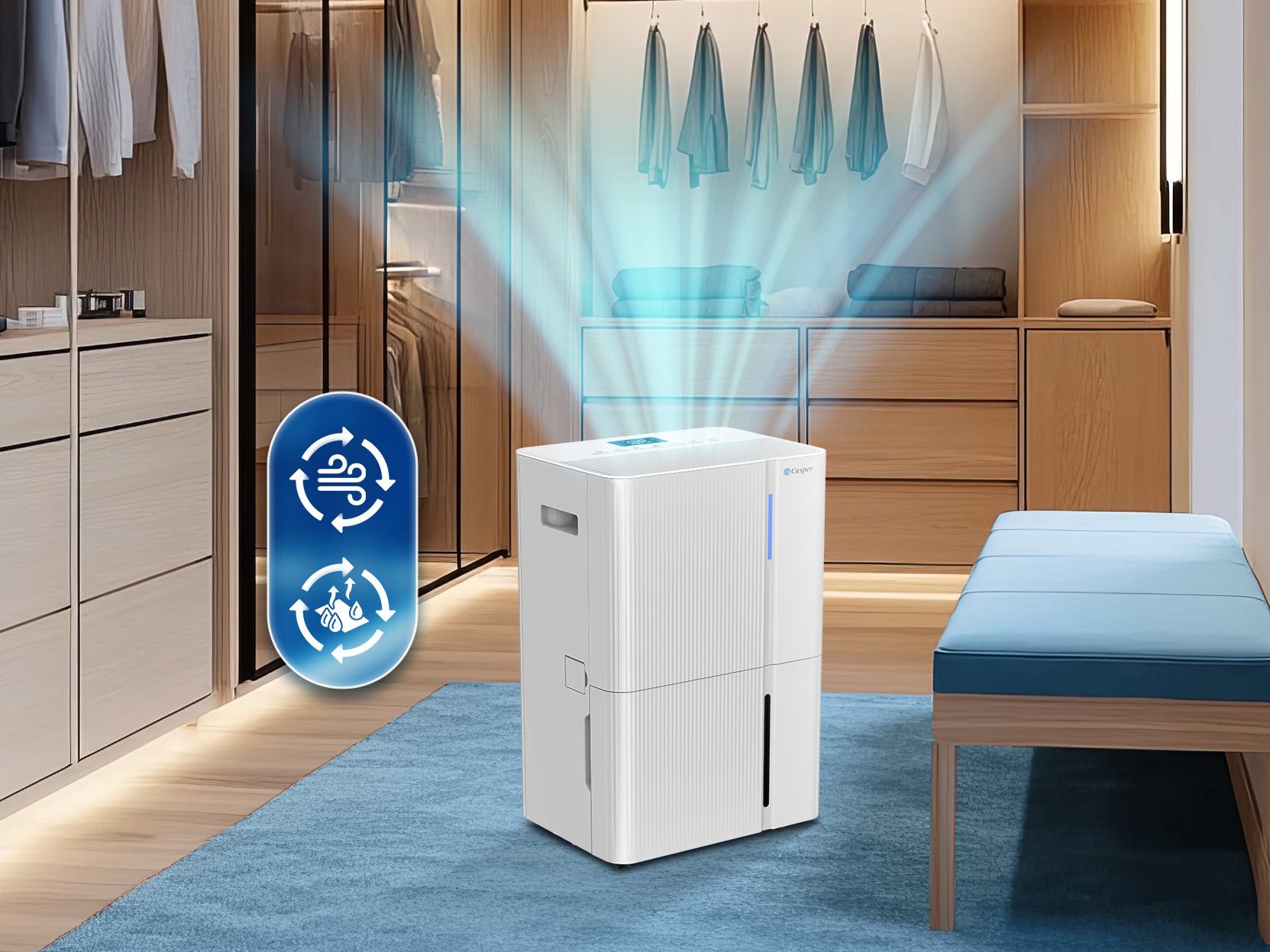 Máy hút ẩm Casper DE-30L1 (30 lít)