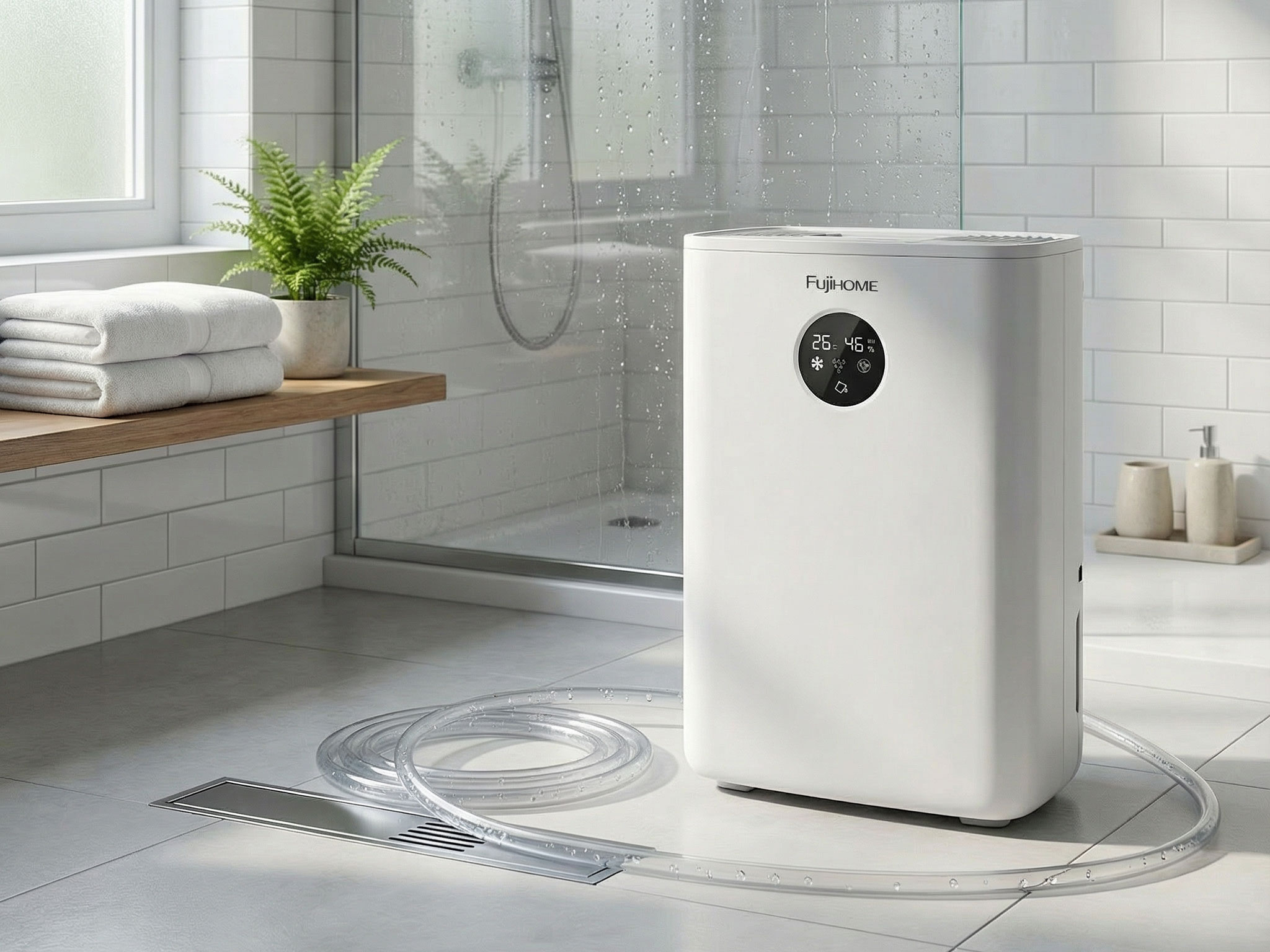 Máy hút ẩm bán dẫn tích hợp lọc không khí Fujihome DHP05-MINI