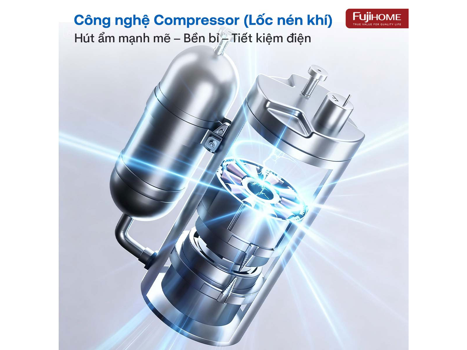 Máy hút ẩm dân dụng Fujihome DH35W-HEPA