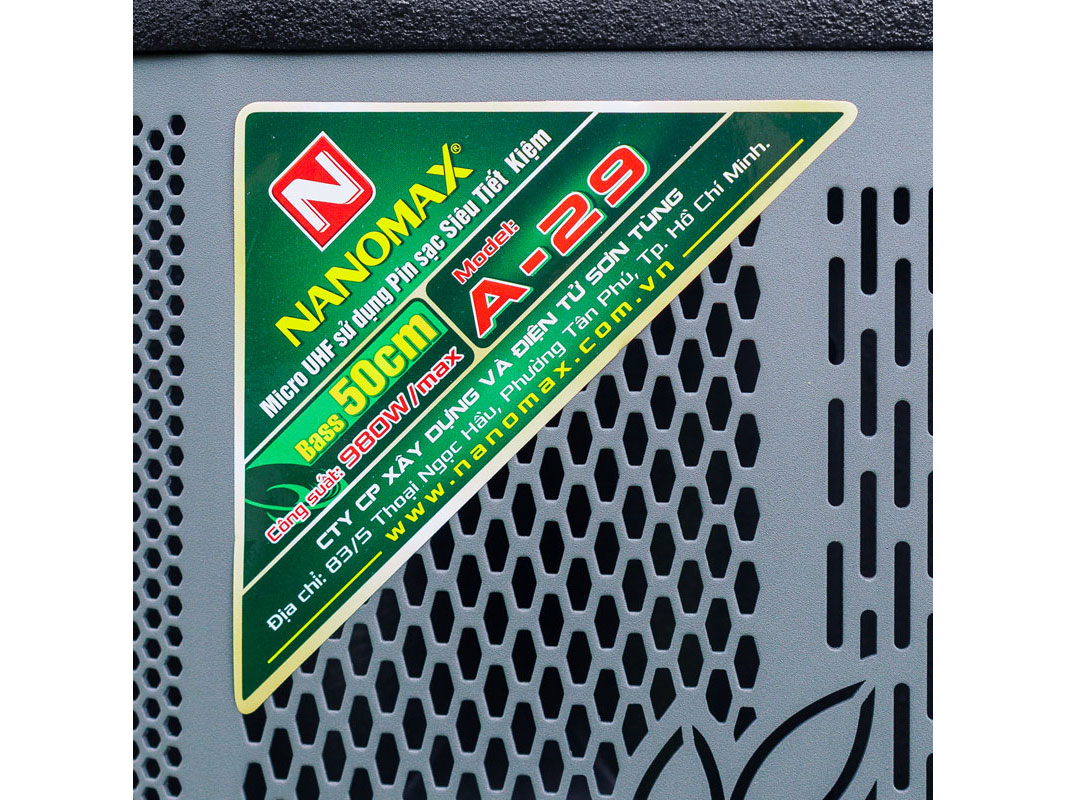 Loa kéo Nanomax A-29 (Bass 50cm, 980W, Bluetooth)