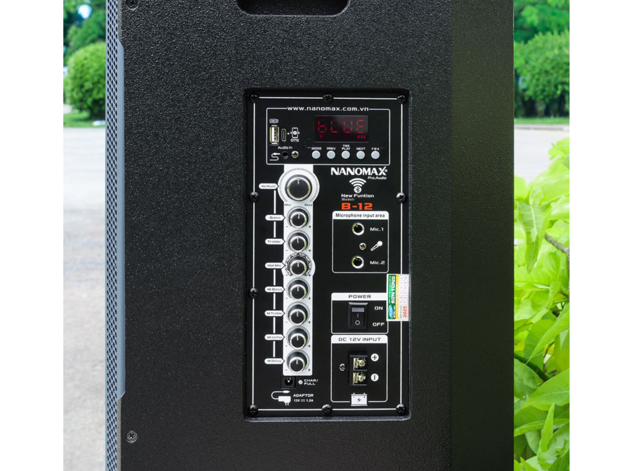 Loa karaoke Nanomax B-12 Bass 30cm 360w
