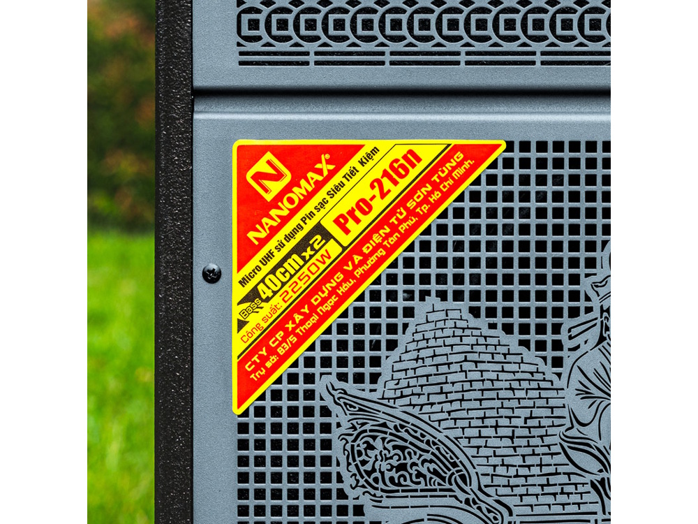 Loa kéo bình điện Nanomax Pro-216N (Bass đôi 40cm, 2.250W)