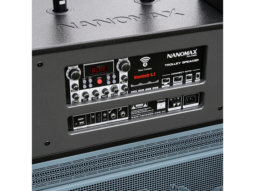 Loa kéo bình điện Nanomax Pro-216N (Bass đôi 40cm, 2.250W)
