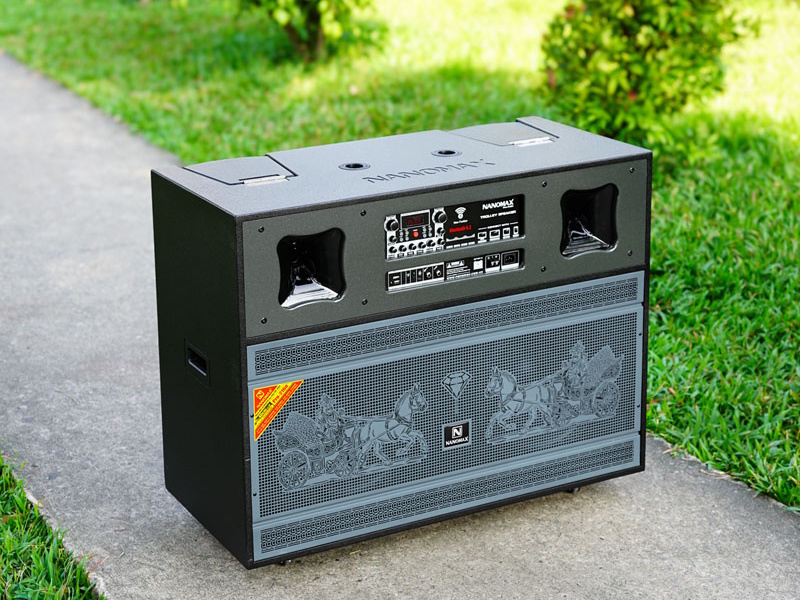 Loa kéo bình điện Nanomax Pro-216N (Bass đôi 40cm, 2.250W)