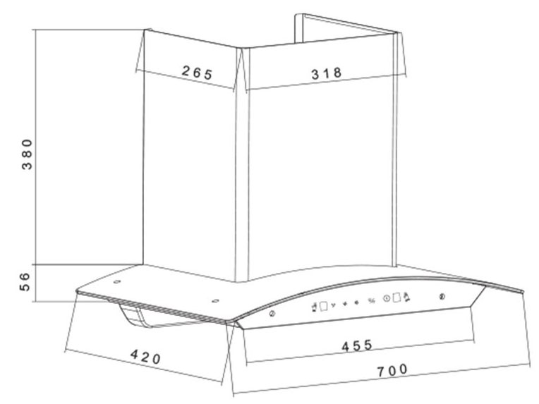 Máy hút mùi Fandi FD-BMX7 Plus