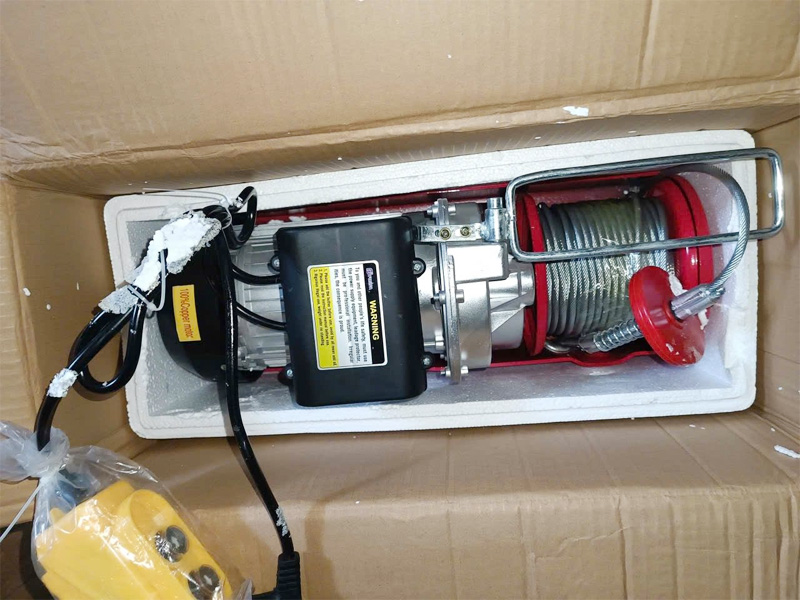 Tời điện mini Fujifa PA1000 màu đỏ Tời điện mini Fujifa PA1000