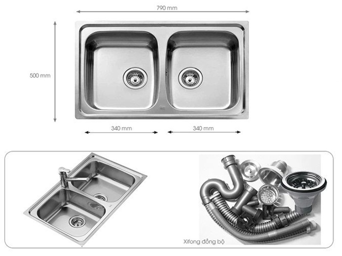Chậu rửa bát Teka UNIVERSO 79 2B