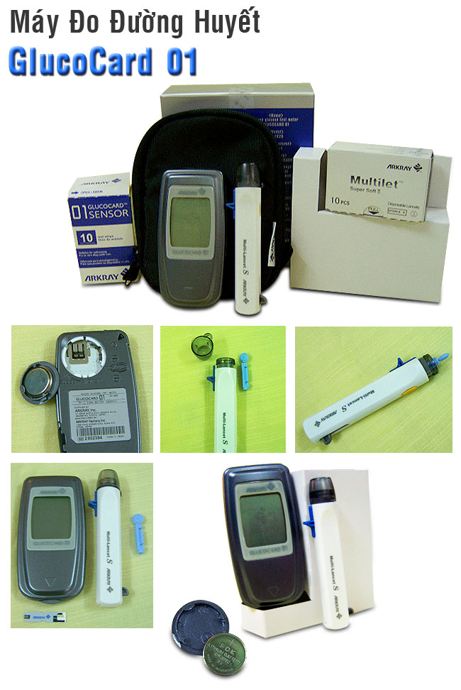 Máy đo đường huyết cá nhân GlucoCard 01
