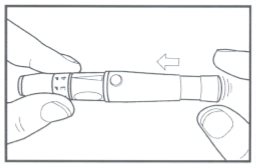 Kéo ống trượt của bút lấy máu MediSmart Sapphire Kéo ống trượt của bút lấy máu MediSmart Sapphire