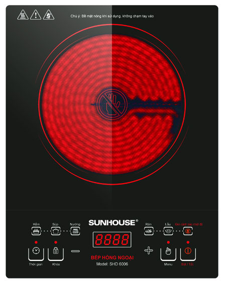 Bếp hồng ngoại cảm ứng Sunhouse SHD6006