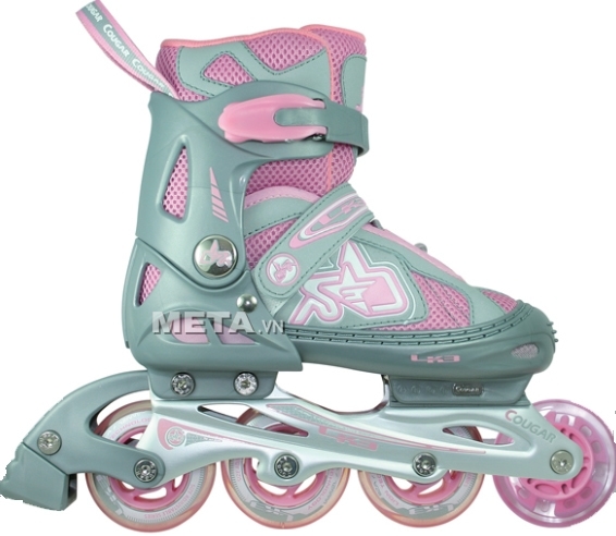 Giầy trượt patin Cougar MZS835LE có màu hồng cho bé gái Giầy trượt patin Cougar MZS835LE có màu hồng cho bé gái